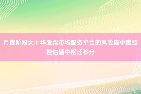 月度阶段大中华股票市场配资平台的风险集中度监控估值中枢迁移分