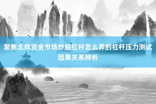 聚焦北向资金市场炒股杠杆怎么弄的杠杆压力测试因果关系辨析
