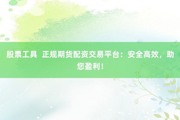 股票工具  正规期货配资交易平台：安全高效，助您盈利！